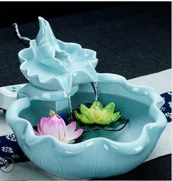 陶瓷噴泉,空氣加濕器陶瓷噴泉,家用裝飾品噴泉